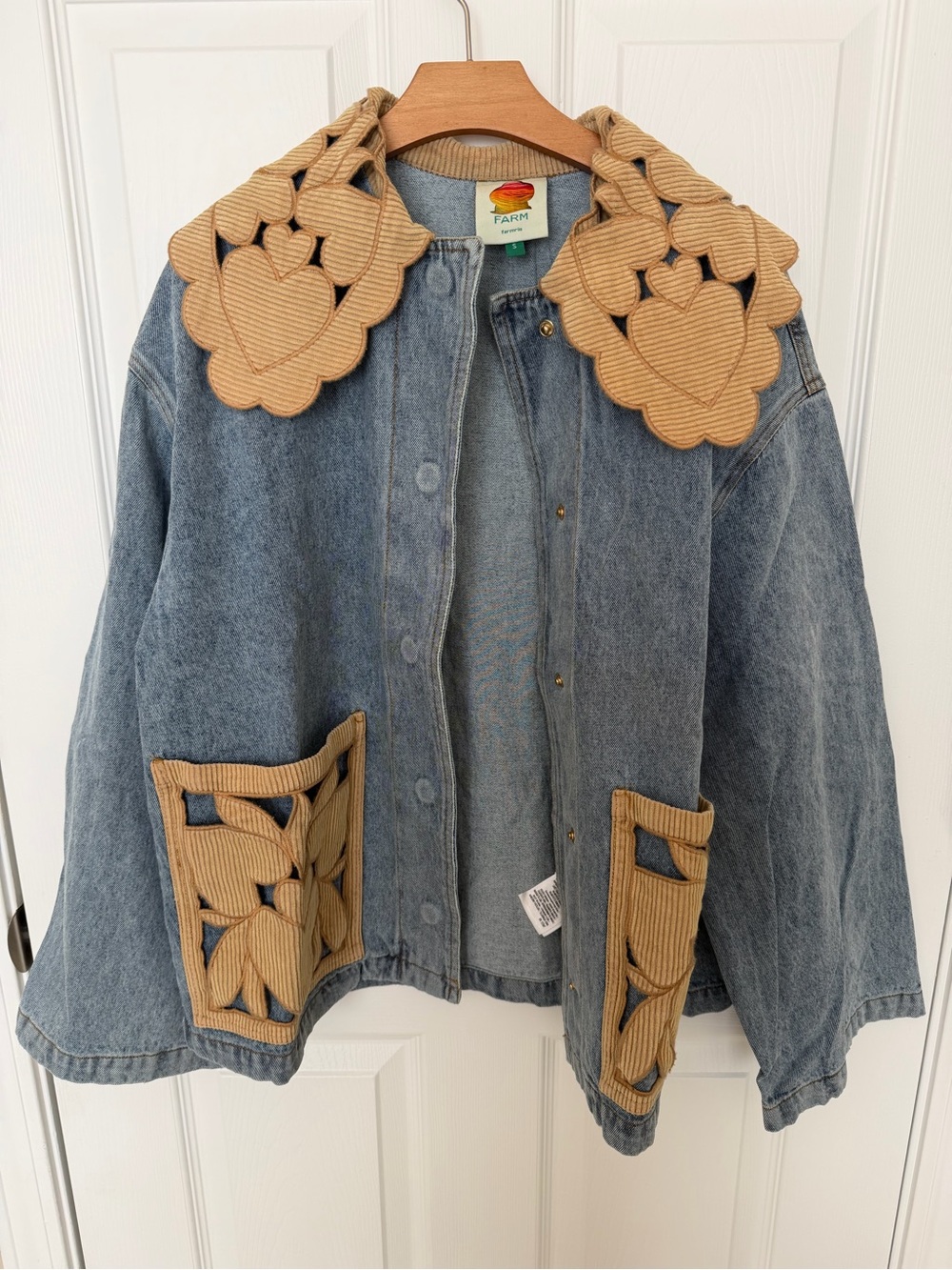 π Farm Rio Denim Richelieu Barn Jacket - size S - Picture 5 of 11